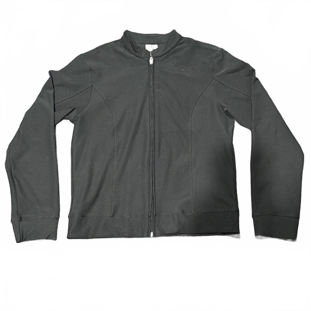 Nike Running Track Dri Fit Women’s Full Zip Jacket Black Size Small